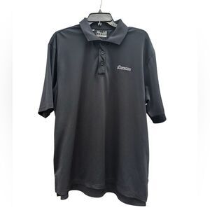 Under Armour Loose Men's Black Performance Golf Polo Shirt  Size Large